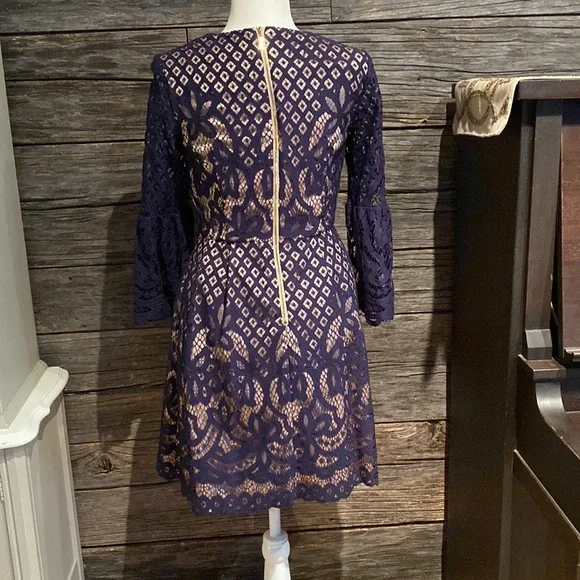 Worn once! Eliza J navy lace dress - Picture 5 of 9